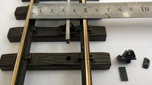 LGB track with 32mm track added